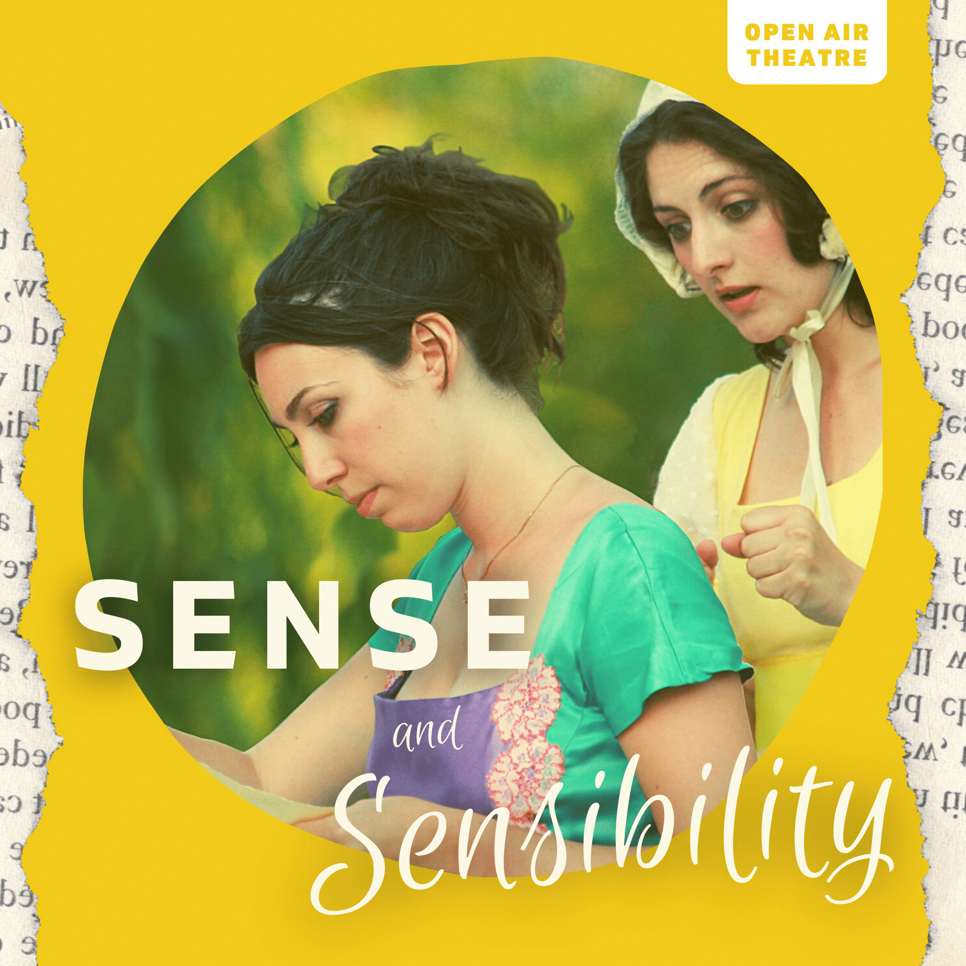 Sense and Sensibility by Jane Austen Open Air Theatre Tour Summer 2023